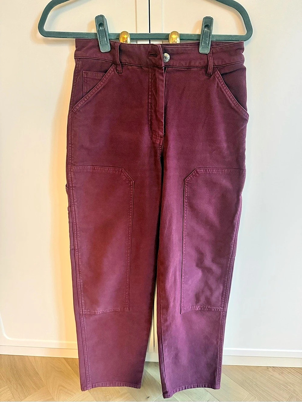 Aritzia Wilfred Free Modern Utility Pant Straight Leg Purple